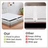 3-in-1 Bed Bridge Twin to King with Fitted Sheet|Split King Gap Filler for Adjustable Bed| 78"x 75"|White (Patent Licensing)