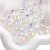 Glass Crystal Coated with Colored Beads Rectangular Shape For DIY Jewelry Making Accessories