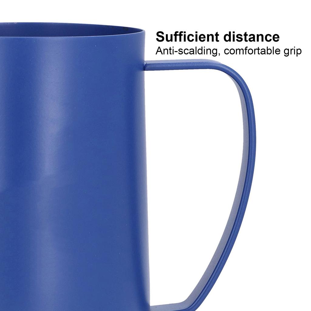 Nerezová konvička na kávu šálek na napěnění mléka s výlevkou proti odkapávání do kuchyně(400 ml )