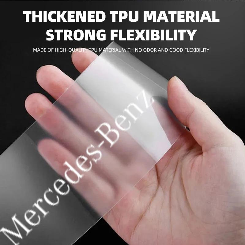 4pcs Car Threshold Sticker Scratch Resistant Transparent Film Protector For Mercedes Benz AMG C E S A GLE Clase W221 W205 W176