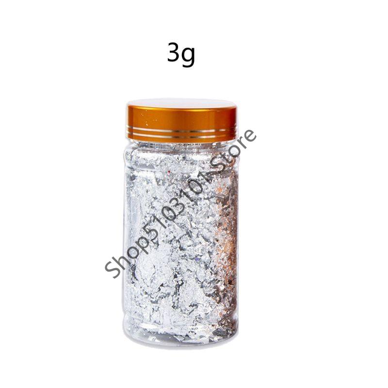3Box Gold Leaf Flakes Foil Paper Nail Art Sequin Epoxy Resin Filling Silver Foil Paper Copper Foil Sequins DIY Nail Jewelry