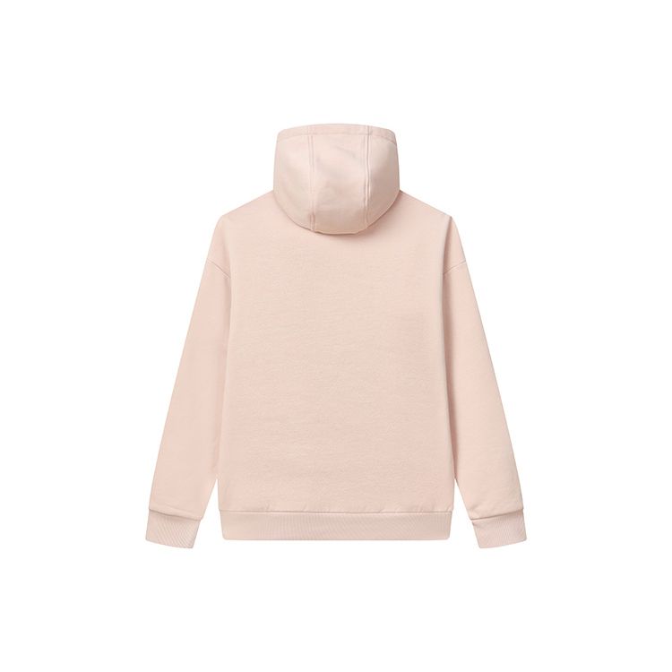 FILA Classic Loose Logo Casual Fleece Hooded Long Sleeve Sweatshirt Unisex sweatshirt Pink F51U248298F-LP