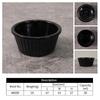 Sauce Bowl Round Glossy Melamine Black Mini Dipping Cup American Tableware For Cafe For The Kitchen
