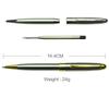 STONEGO Twist Ballpoint Pens Stainless Steel Retractable Ball Pen Smooth Gel Ink Medium Point 1.0mm Black Ink Replaceable Refill