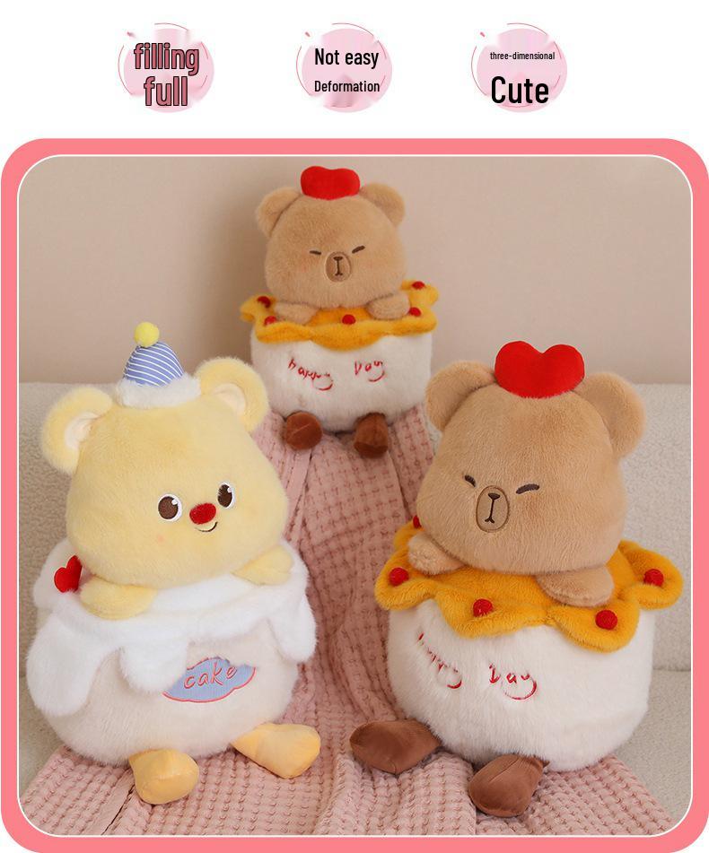Moti Sweet Plush Bear Cake: Cute Doll for Kids' Birthday or Valentine's Gift