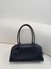 2026 Premium Cowhide Row Series Bowling Handbag, Large Capacity Commuting Shoulder Bag