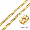 Unisex Trendy Titanium Steel Cuban Chain Necklace - Non-Fading, Thick, European & American Style, Hip Hop Accessory.