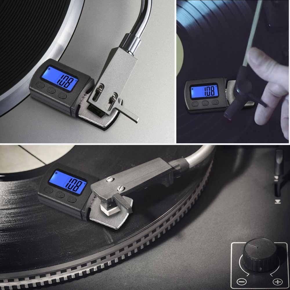 Digital platespiller Stylus Force Scale LP vinylspiller Record Electronic Scale vinylplate Nålemanometer