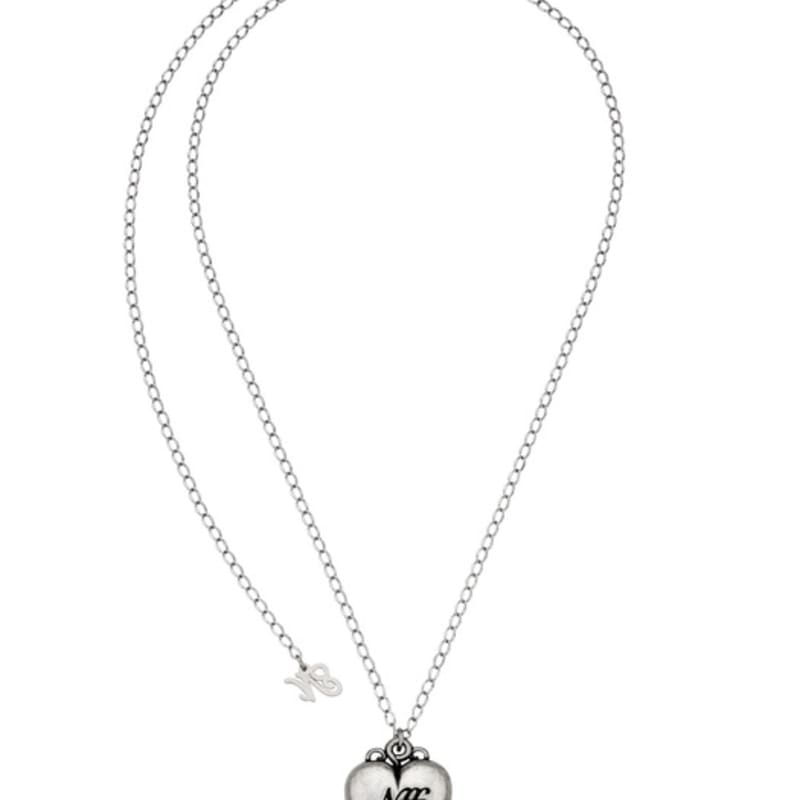 nff pining necklace-black silver