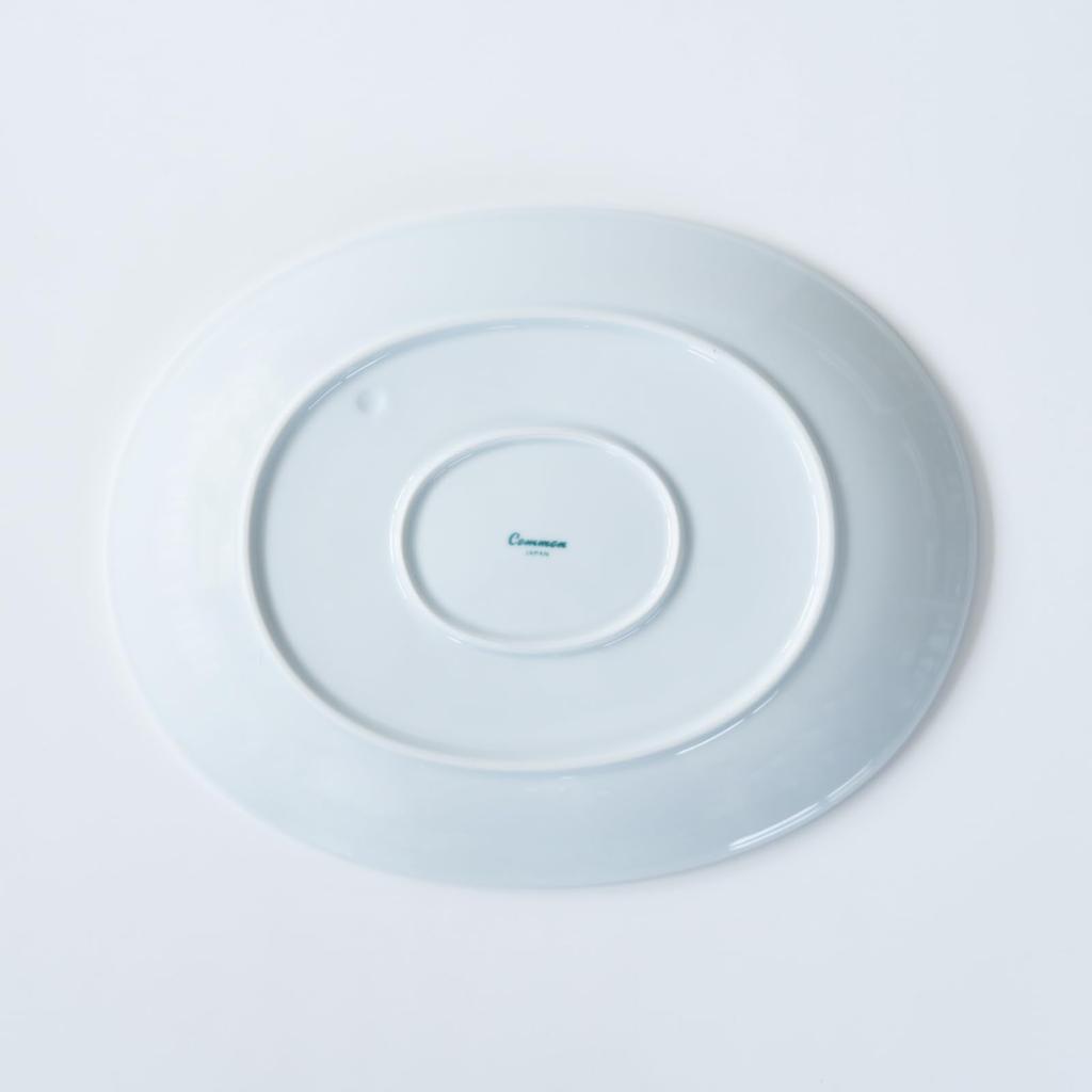 Saikai Pottery Hasami Ware Common 27cm Microwave and Dishwasher Made In 13218 Plate, Oval, White, Approx. Diameter, Safe, Japan,