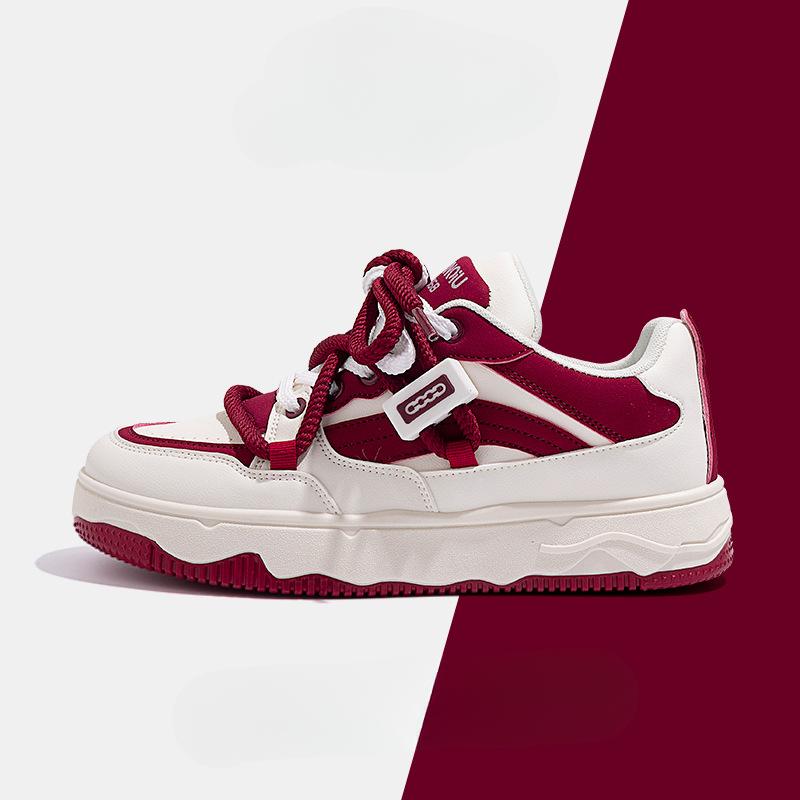 Mode Herrenschuhe Bequeme Plateau Laufschuhe 2024 Neue Herrenmode Outdoor Casual Sneaker PU Atmungsaktive Vulkanisierte Schuhe