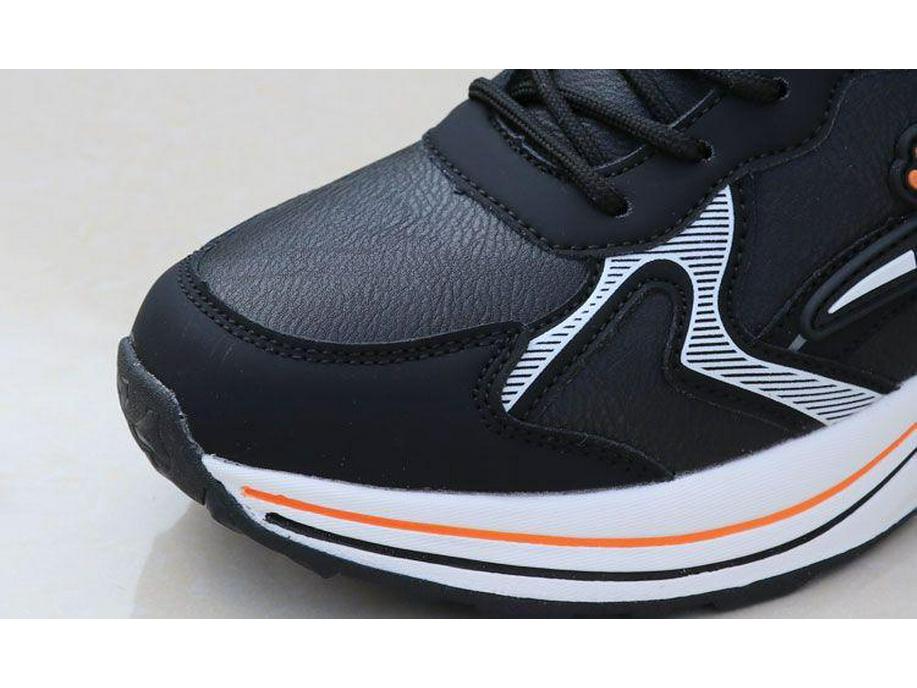 2025 Men's Winter Leather Running Shoes - Waterproof, Velvet-Lined, Warm Casual Sports Sneakers