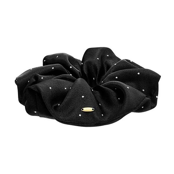 LALA Satin Dot Hair Scrunchie - Dust Black (JALJHS3BF827FA000)
