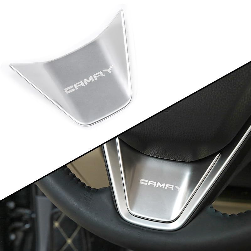 Onami Toyota Camry Steering Interior Interior Stainless Set for the New 8th Generation Camry Panel, Handle, Panel, Parts, Steel, 1-Piece [Silver