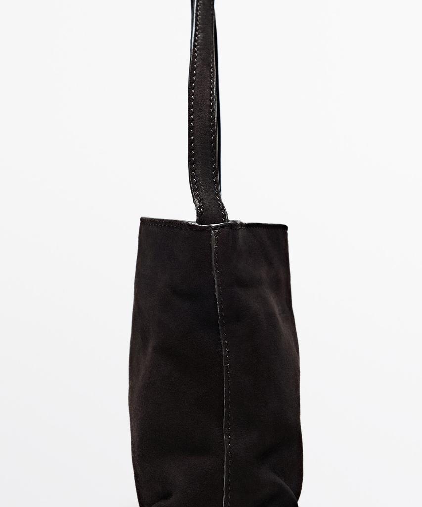 Massimo Dutti Split Suede Small Shoulder Bag