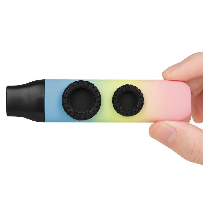 Easy to Playing ABS Construction Kazoo with Double Membrane Design Ideal for Beginners Children and Family Activity