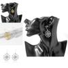 Simple Alloy Spider Web Earrings For Women Retro Hollow Pendant Fashion Jewelry