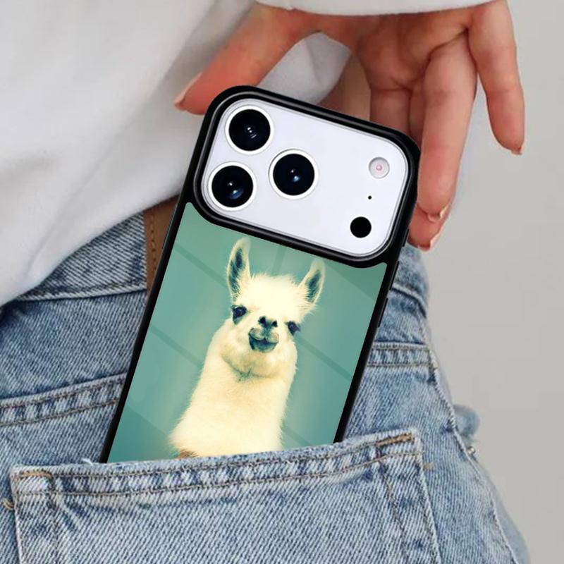 Happy Lama Travel No Prob Llama Phone Case for iPhone 16e 15 14 13 12 17 Pro Max Plus Air 17pro Cover Coque