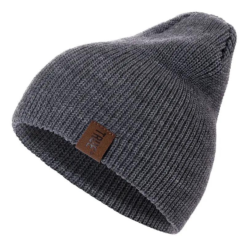 Unisex Casual Beanie Hat Knitted Hat Cap Fashion Solid Color Daily Winter Hat For Men Women