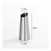 Stainless Steel Vase Dried Flowers Display Slanted Mouth Contemporary Design Decor for Living