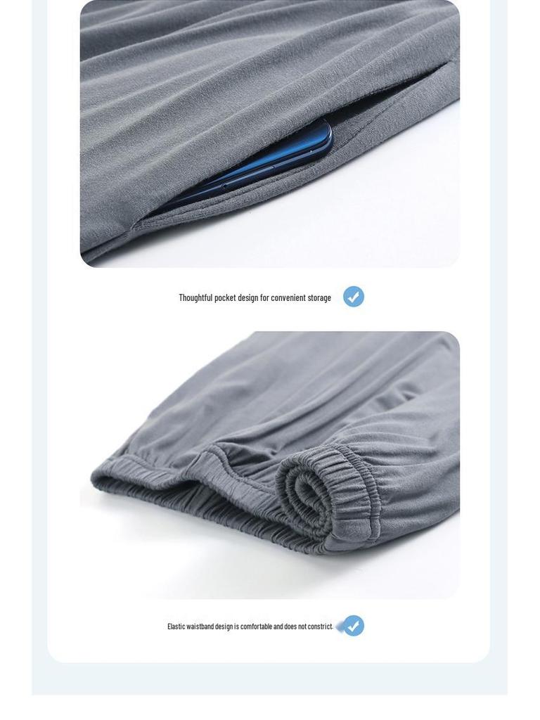 Men's Summer Modal Pajama Set: Korean Style Short-Sleeved Top and Shorts for Teens and College Students