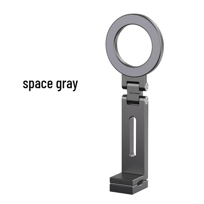 Foldable Magnetic Phone Holder & Tripod with Aluminum Carabiner for Live Streaming & Travel