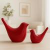 Kreative Rote Glänzende Keramik Vögel Figuren Heimdekorationen Accessoires Party (2er-Pack)