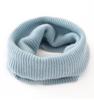 Women's 100% Pure Cashmere Neck Warmer - Versatile Solid Color Pull-On Knit Scarf