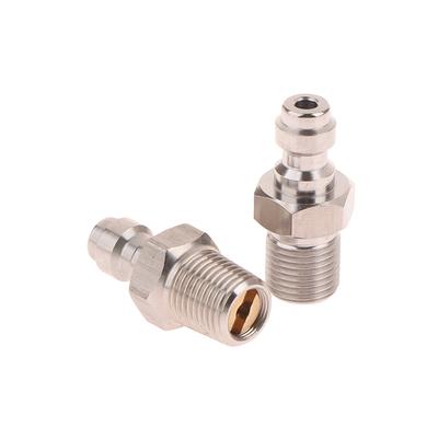 Erkek Konnektör 8Mm Erkek Dişli Hızlı Bağlantı Valfi Pcp Dolumu Valfli M10X1 1/8Npt 1/8Bspp Yüksek Basınçlı Pompalar İçin