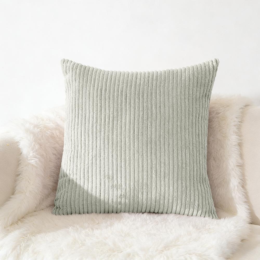 Cord Kissenbezug 40x40 45x45 50x50cm Weicher Plüsch Flanell Kissenbezug Flauschiger Sofakissenbezug für Sofa Wohnzimmer Dekoration