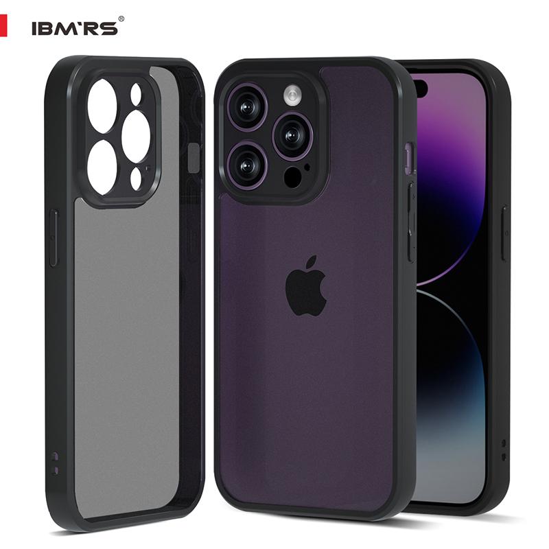 (Comes with wrist strap)IBMRS for Apple iPhone 14 pro Case 6.1 Inches camo Transparent Hard Back Shockproof TPU Frame Case