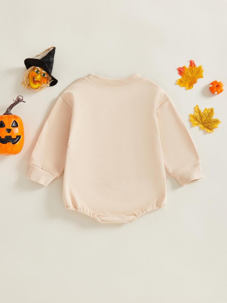 Halloween Geist Bestickter Strampler - Säugling & Kleinkind Langarm-Body