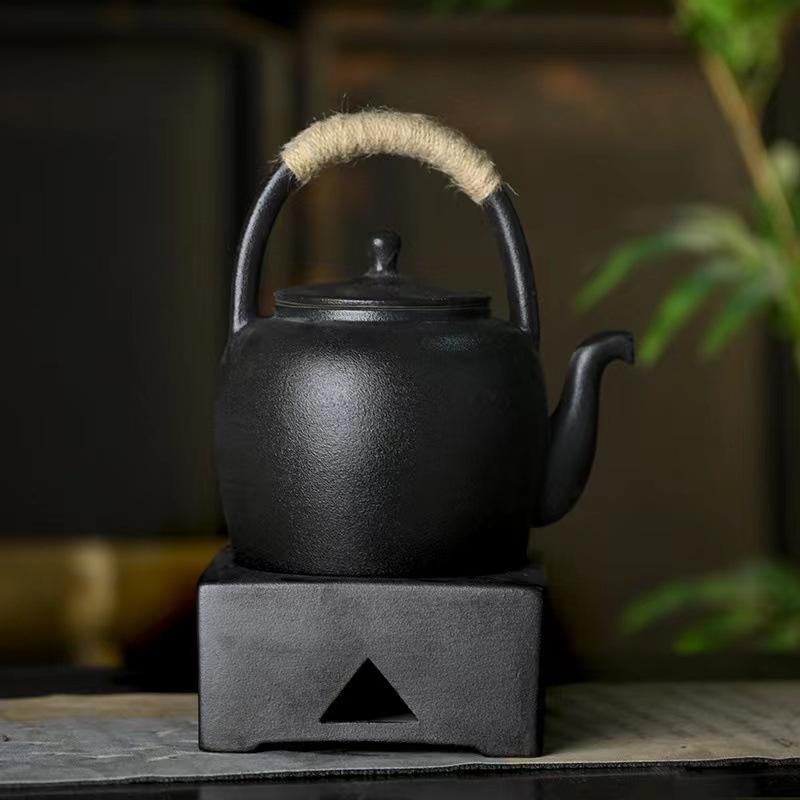 Japanese Stoneware Warm Tea Stove Small Stove Candle Tea Insulation Tea Maker Around the Stove Tea Stove Retro