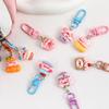 Cute Patterns Piggy Doll Keychain Resin Cartoon Doll Pendant Portable Pig Key Ring  Gift