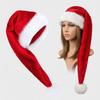 1pc Velvet Party Cosplay Decorative Long Soft Caps Comfortable Christmas Hats Santa Claus