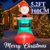 5.2FT Christma Holiday Inflatable Yard Decor Giant Santa Stocking Model Xmas Toy Home Decoration Supplies Ornaments Gifts Decor