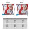 Elizabeth Ii Platinum Jubilee Square Pillowcase Polyester Linen Velvet Pattern Zip Decorative Pillow Case Room Cushion Cover
