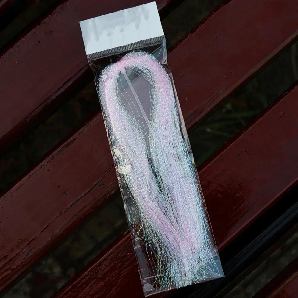 110Pcs 30cm Artificial Bait Twisted Flashabou Tinsel Fly Fishing Tying Crystal Flash For Jig Hook Shinning Fishing Lure Making
