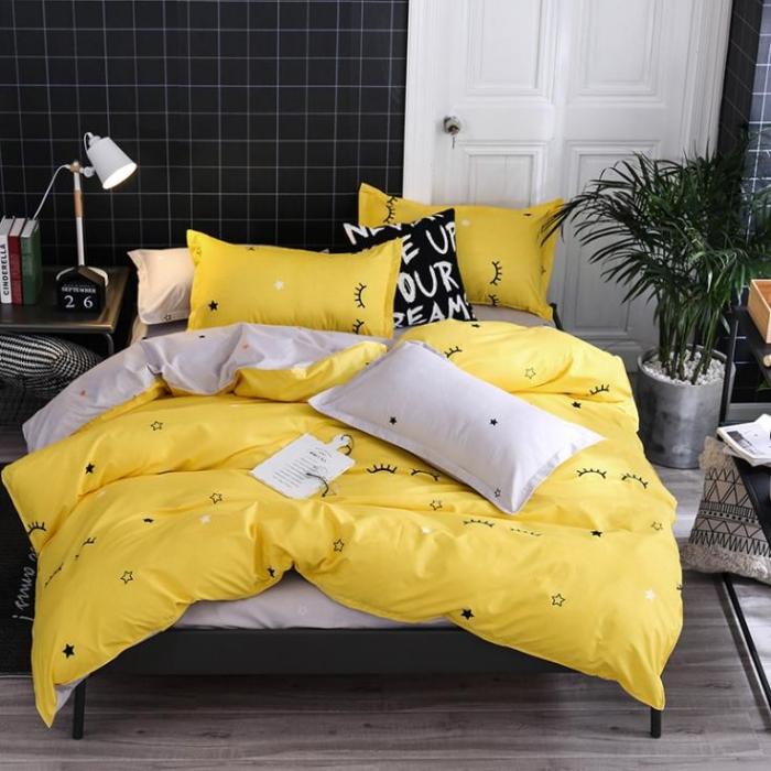 Set Biancheria da Letto Rosso Gatto Carino Copripiumino Federa Lenzuolo Ragazzo Bambino Adolescente Ragazza Set Copripiumino Misura King Queen Singolo