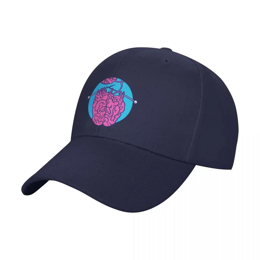 Knitting a Brain Baseball Cap Golf Wear Cute Military Cap Unisex Hat Baseball Cap Unisex Golf Wear Women's