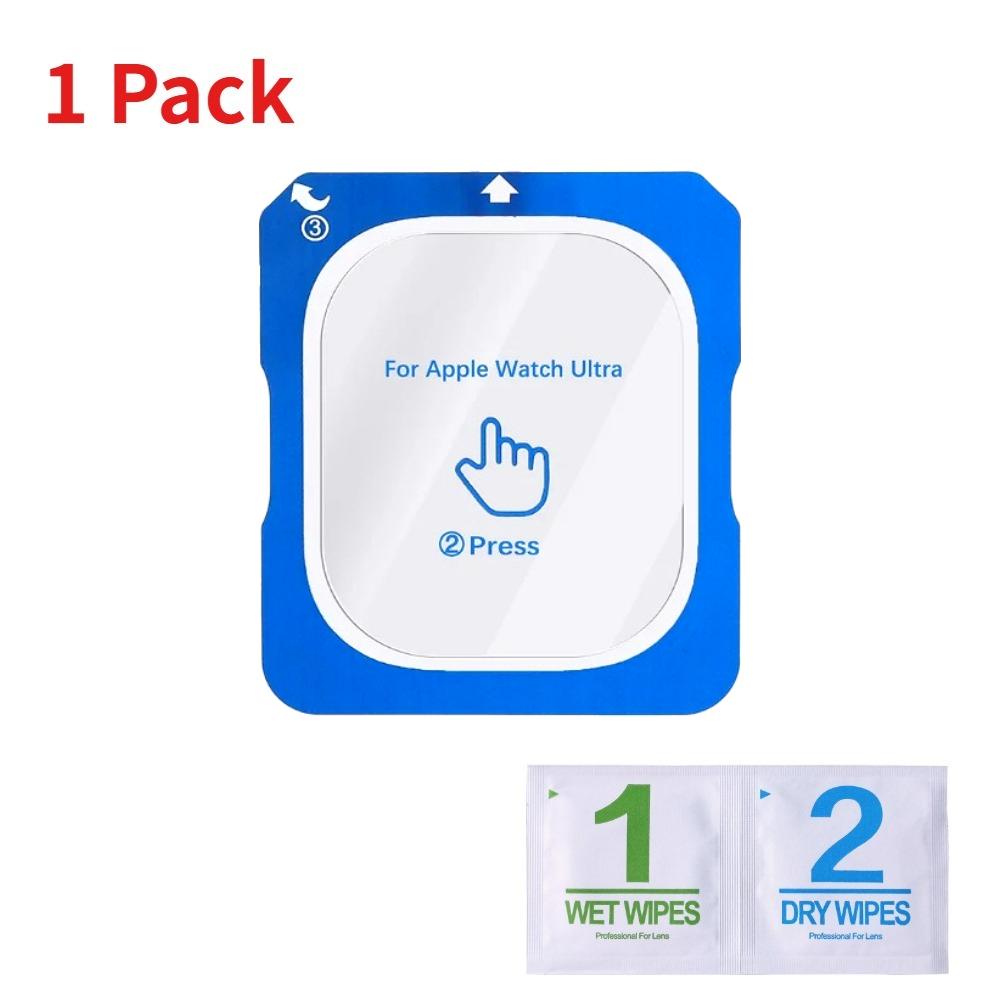 Gehärtetes Glasfolie Schnelles Aufkleben Für Apple Watch Ultra 3/2/1 49mm Einfach zu Installieren Bildschirmschutzfolie Ultra 3-2-1 49mm