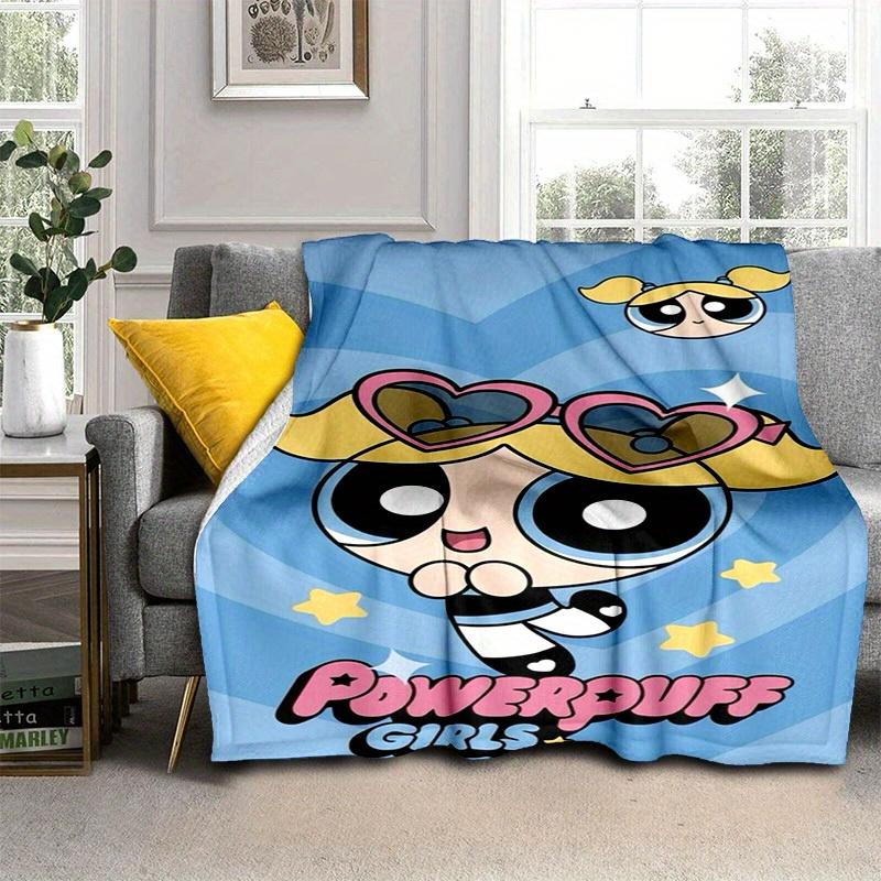 

1pcPowerpuff Plush Blanket - Soft and Comfortable for All Seasons, Perfect Gift IdeaA043012m 130cmx150cm
