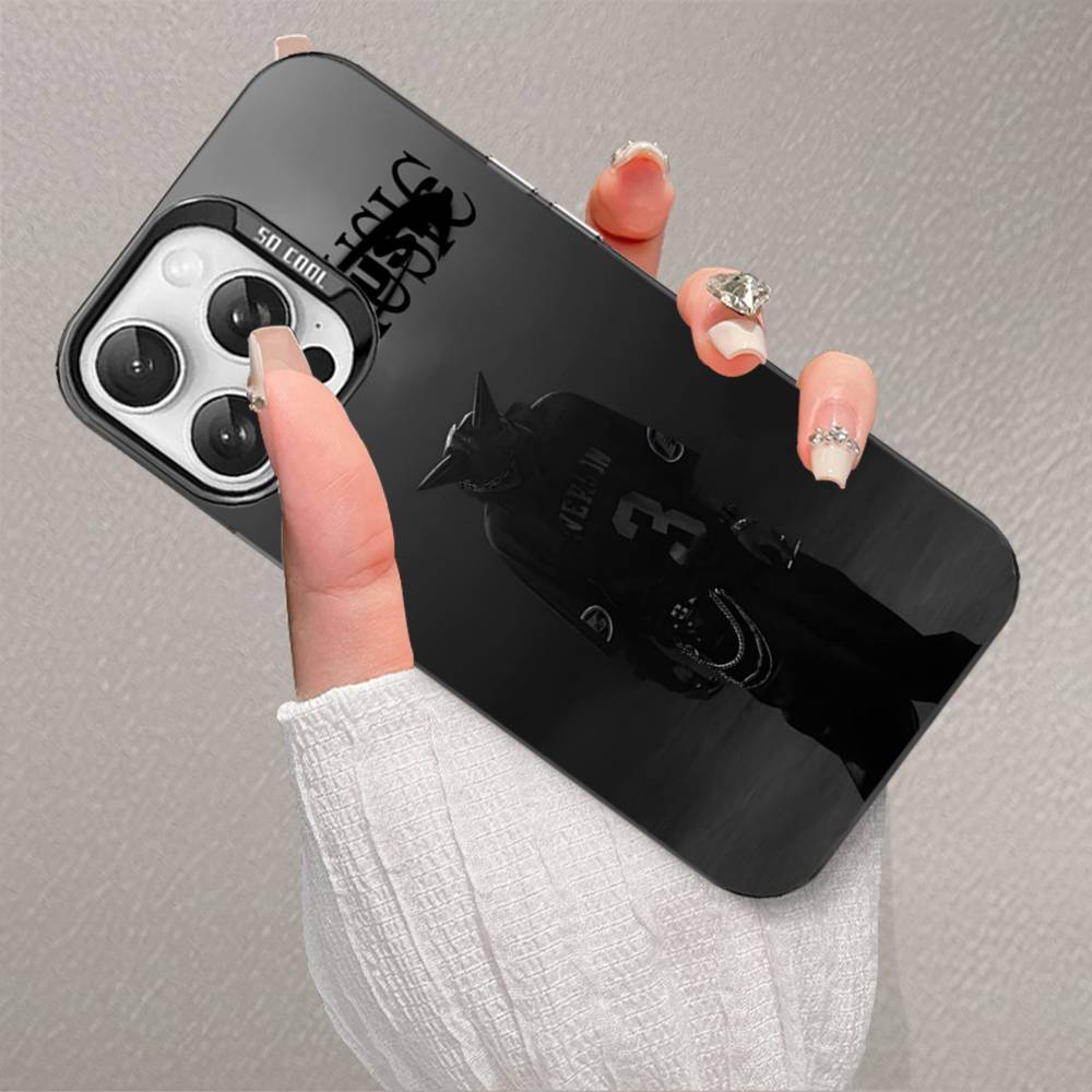 O-Opium Rap Playboi Carti Phone Cover For IPhone 16 15 14 13 12 11 17 Pro Max Plus Color Silver Shell