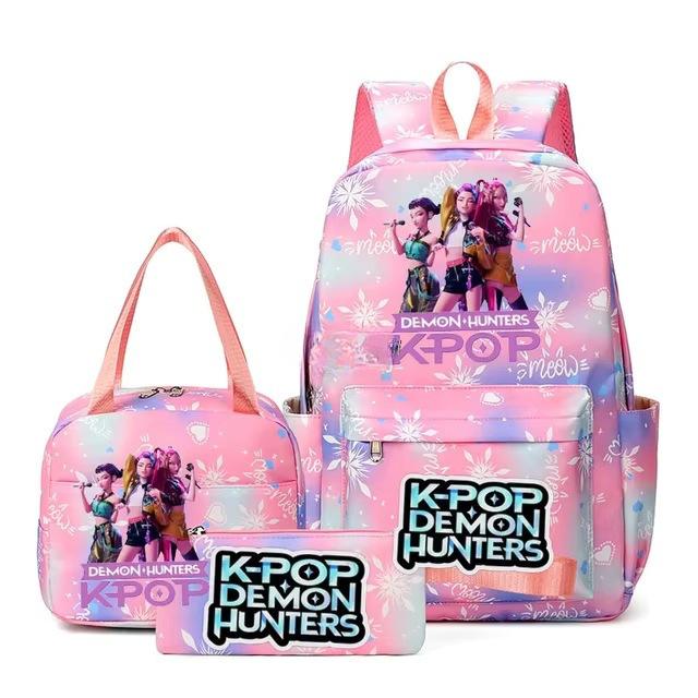 3-teiliges Schulrucksack-Set für Schüler Große Kapazität Oxford-Stoff Schultasche mit Schultergurt und Federmäppchen