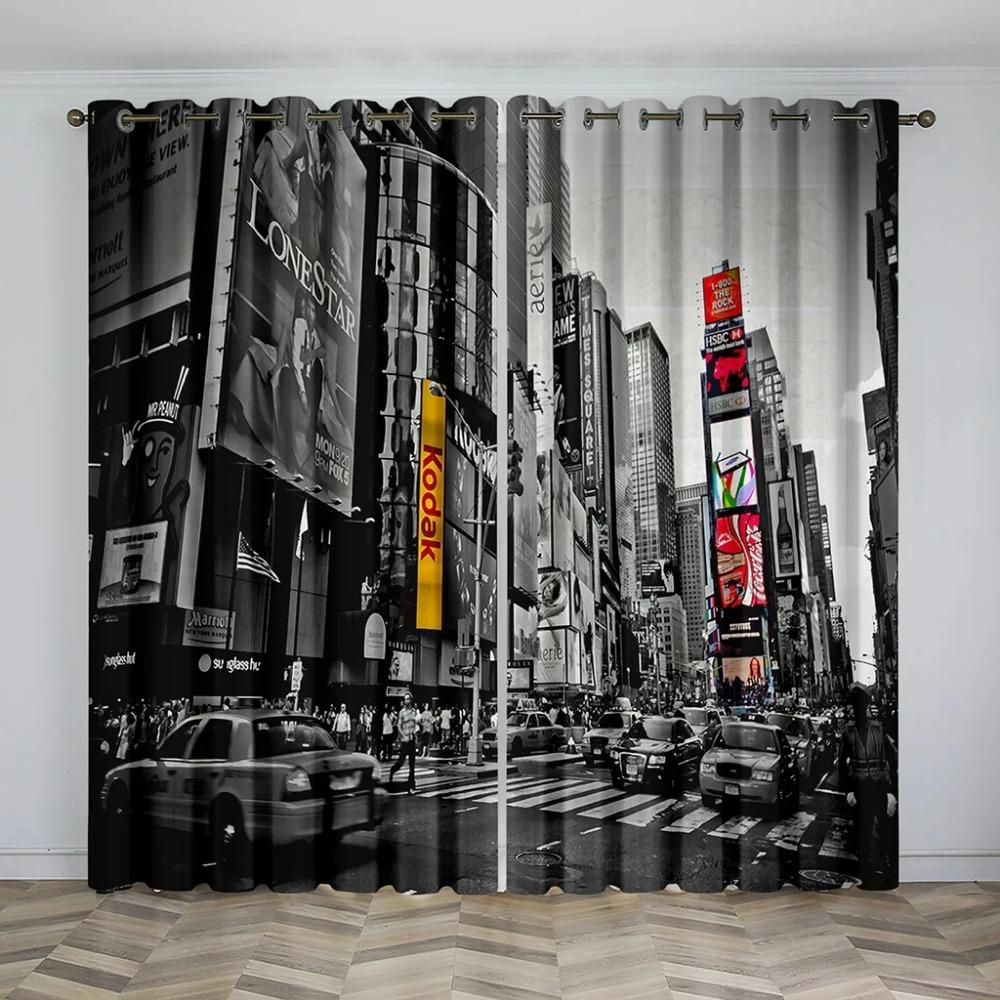 Různé styly série Dark Vzor vysoce zatemňovacích závěsů Ložnice a obývací pokoje Silná zatemňovací závěsa Vícebarevný závěs