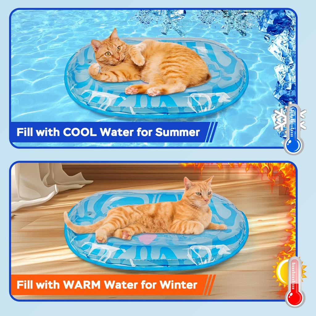 Smyslová hrací podložka s extra ochranným potahem, Zesílená elipsa, Hračka do postele pro kočky a psy