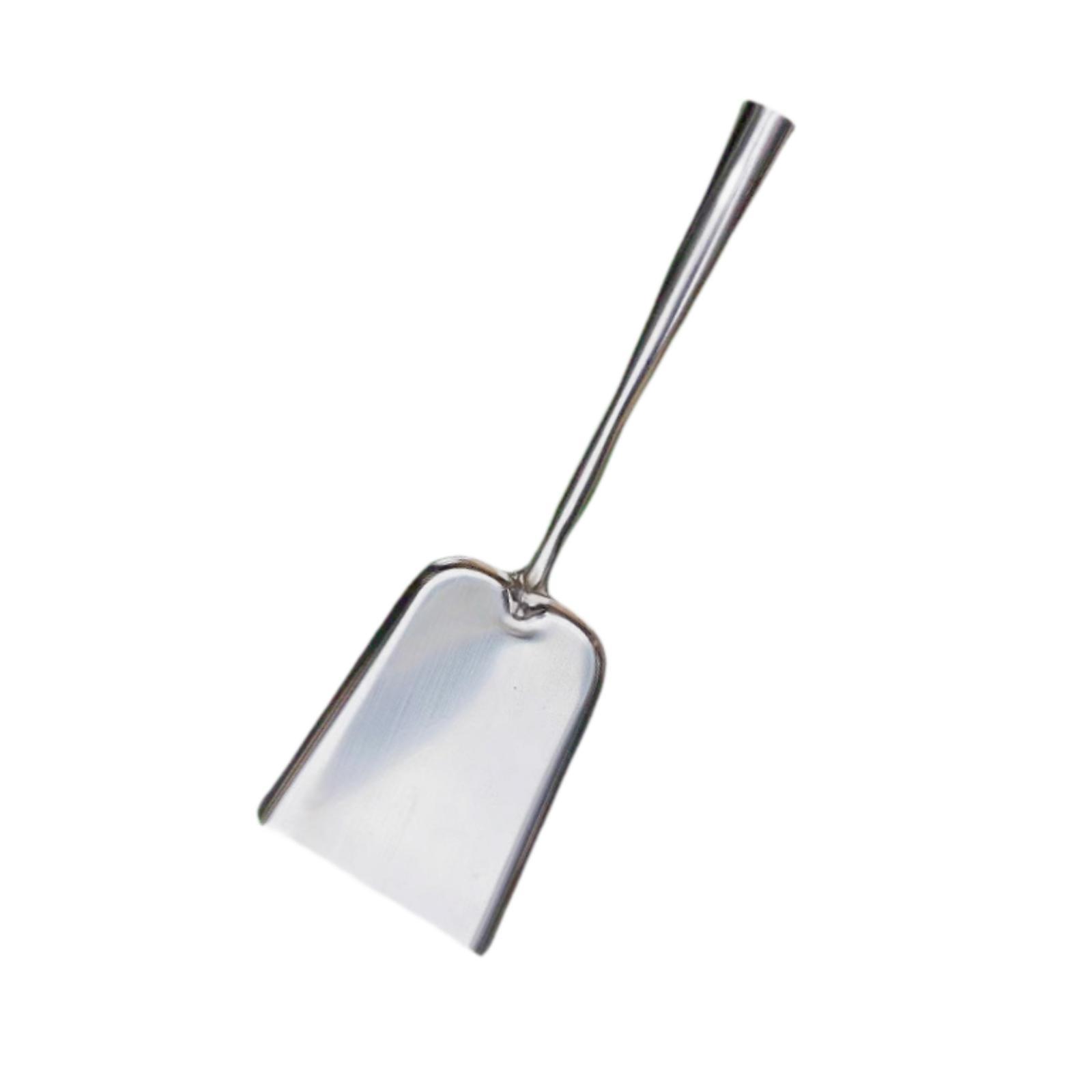 Gardening Shovel Fireplace Shovel Cleaning Shovel Hand Shovel for BBQ Transplanting Cultivation Wood Stoves Campfire Fireplace серебряный