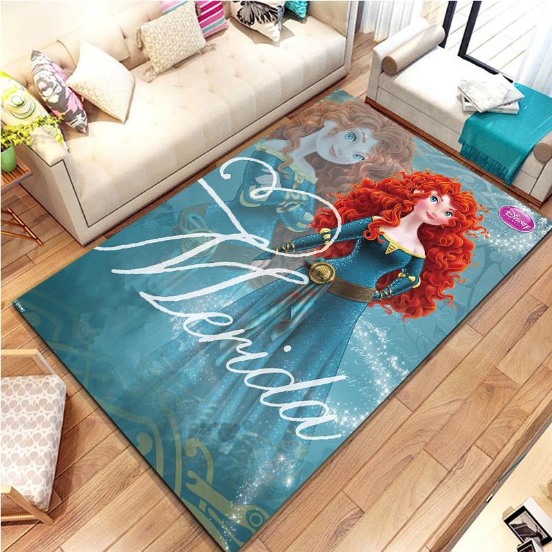 Tappeti Tappeto con Fantasia Principesse Disney Grande Area per Casa Soggiorno Camera da Letto Divano Zerbino Decorazione Antiscivolo Tappetini per Bambini Potdemiel