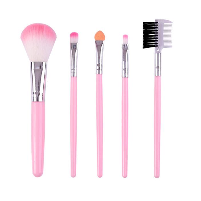 5pcs/Set Eye Shadow Foundation Blusher Eyebrow Eyeliner Eyelash Lip Brush Makeup Cosmetic Tools