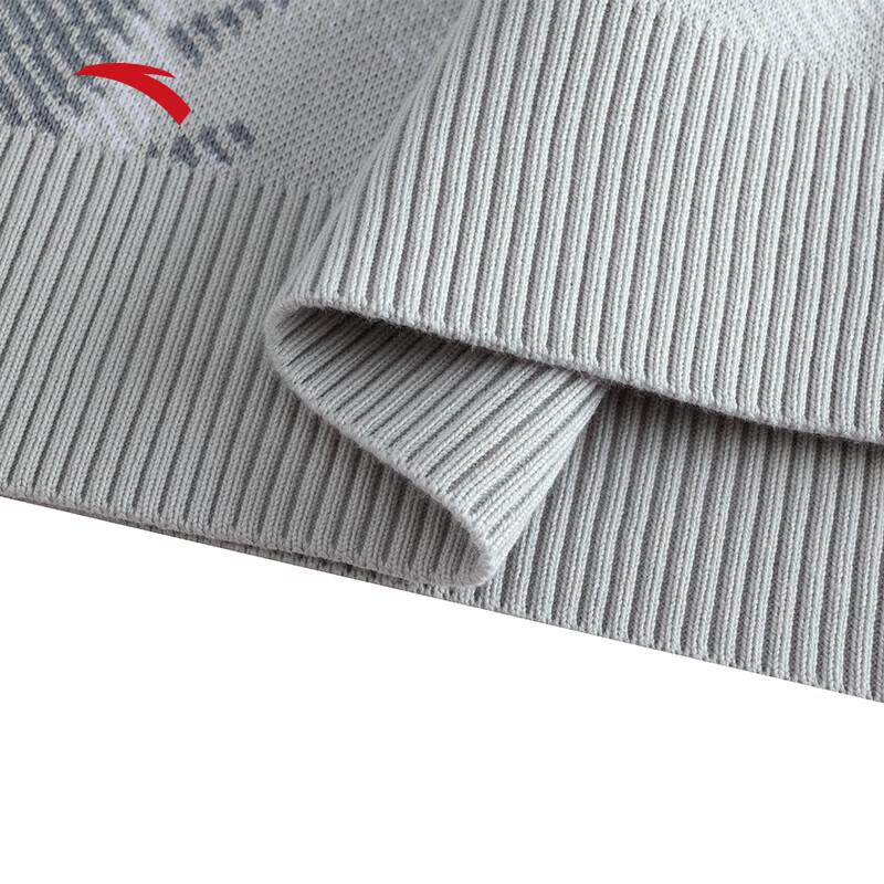 ANTA Men's Printed Crew Neck Cotton Knit Sweater